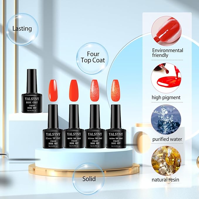 Nail Polish Kit with UV Light 25 Colors Gel Polish Starter Kit