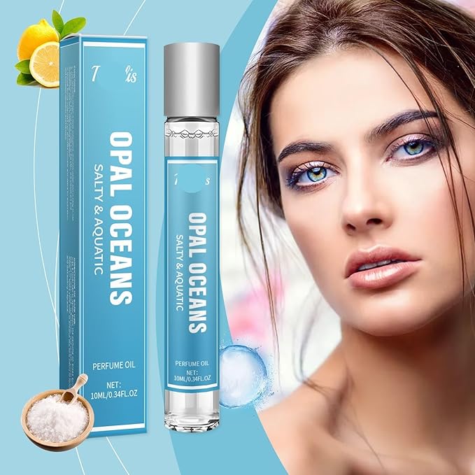 Ocean Breeze Fragrance Roll-On Perfume - Natural &amp Long-Lasting Sea Wind Scent For Refreshing Vibe Perfect For Dating(3PCS)