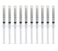 Teeth Whitening Gel Syringe Dispensers 22% Carbamide Peroxide 10 Tooth Bleaching Gel 3ml Syringes