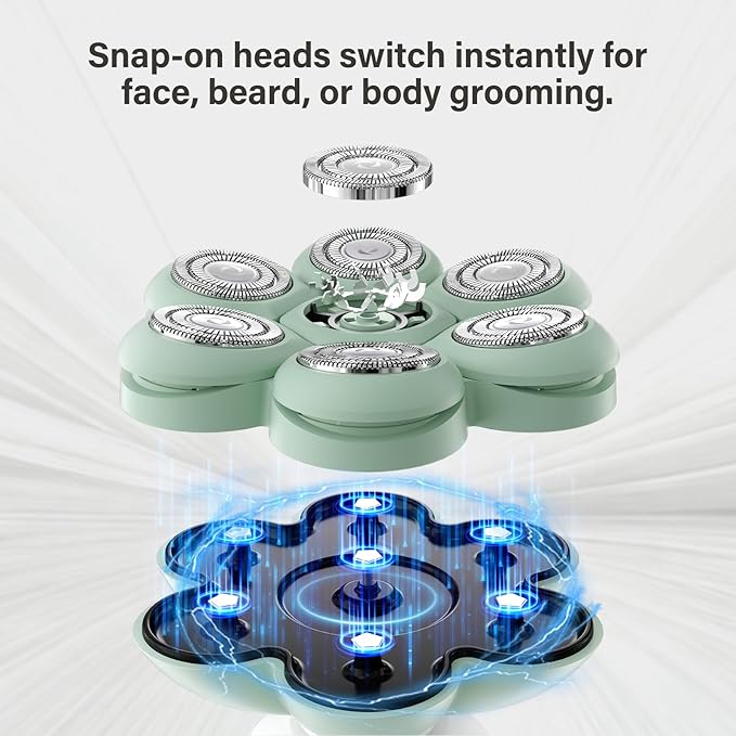 3-in-1 Groomer Shaver for Men Bald Head Shaver &amp Beard Trimmer Men?™s Electric Shavers Wet/Dry IPX7 Waterproof 120-Min USB Rechargeable Razor for Face &amp Body Ideal Grooming Gift Set for Men