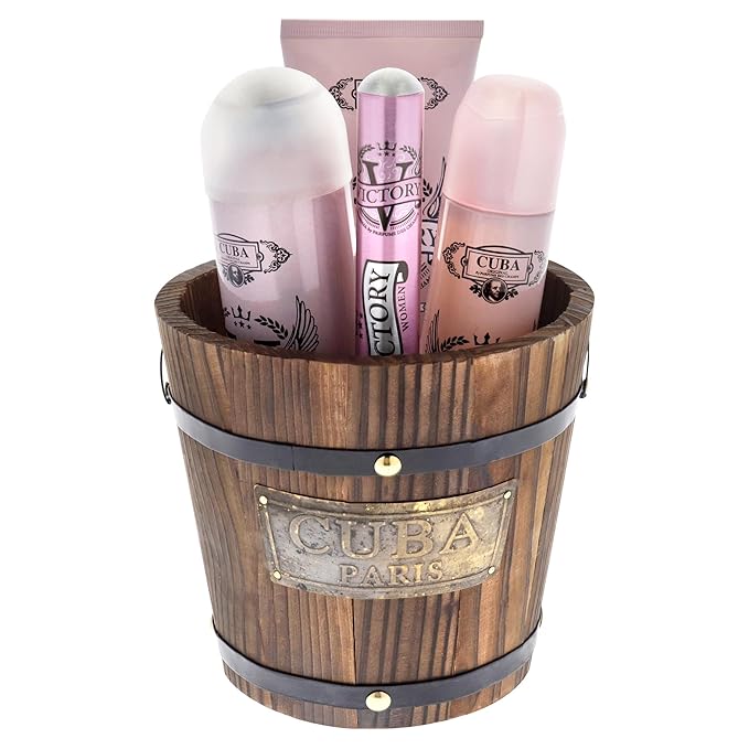 Cuba Victory for Women - 4 Pc Gift Set 3.3oz EDP Spray 1.17oz EDP Spray 6.6oz Body Spray 6.6oz Body Lotion