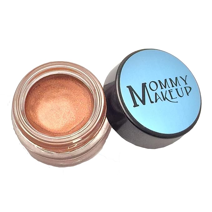 Mommy Makeup Any Wear Creme Eyeshadow - Waterproof Crease-Proof Long Lasting High Pigment Oil-free - Cream to Powder for Eyes Cheeks &amp Lips (Hot Fudge)