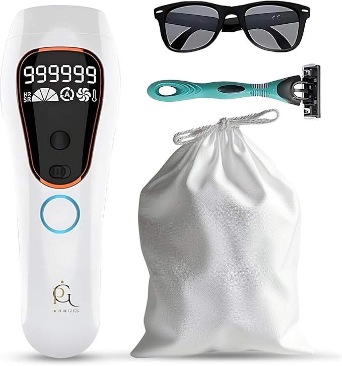 Professional IPL Laser Hair Removal Device &amp Epilator for Women and Men 999999 Flashes Permanent Hair Reduction for Face Legs Arms Bikini Line &amp Body Painless Treatments for Smooth Skin