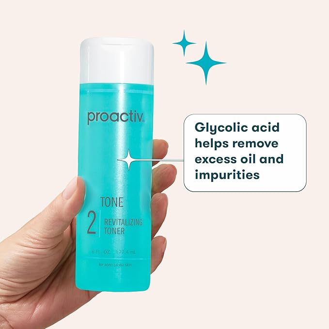 Proactiv Hydrating Facial Toner for Sensitive Skin Alcohol Free Toner for Face Care Pore Tightening Glycolic Acid and Witch Hazel Formula Acne to Balance &amp Remove Impurities Light Teal 6 Fl Oz