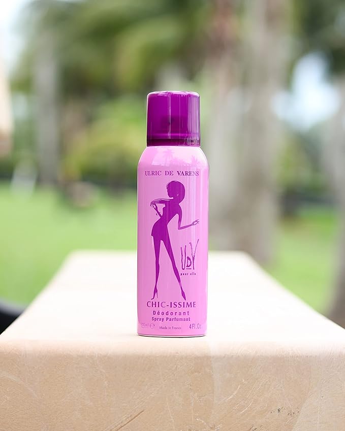 Udv Chic Issime By Ulric De Varens For Women. Set-eau De Parfum 2.5 OZ &amp Deodorant Spray 4 OZ
