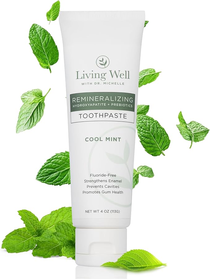 Hydroxyapatite Toothpaste ? Fluoride-Free Remineralizing Formula with PROtektin ? Supports Enamel Strength Oral Microbiome &amp Gum Health ? Mint ? 4 oz