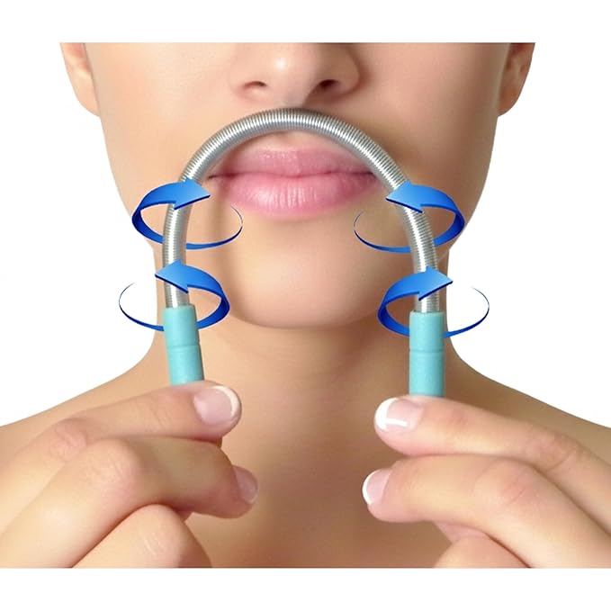 Set of 2 Bellabe Facial Hair Removers ? Assorted Colors | Made in USA | Quick &amp Easy Hair Removal for Upper Lip Chin Cheeks Neck Area &amp Sideburns