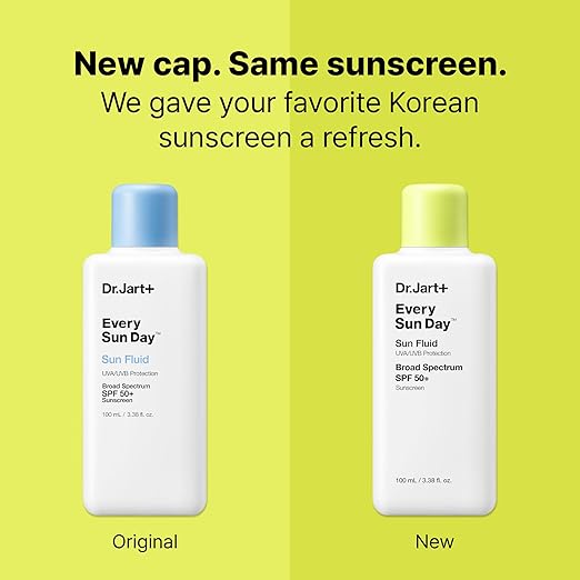 Dr.Jart+ Every Sun Day Sun Fluid Korean Sunscreen SPF 50+ for Face | Korean Skin Care 3.38 Fl Oz