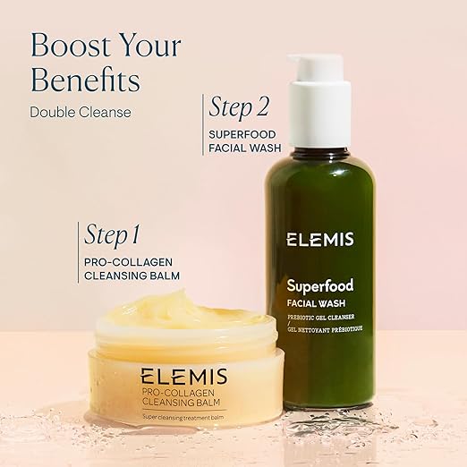 ELEMIS Superfood Facial Wash | Revitalizing Daily Prebiotic Gel Wash Gently Cleanses Nourishes and Balances Skin for a Fresh Glowing Complexion
