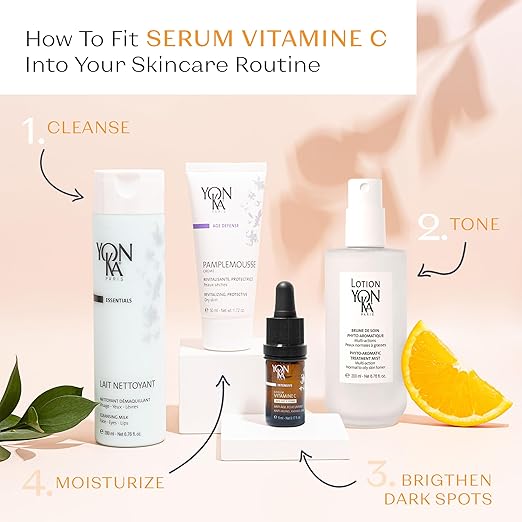 Yon-Ka Vitamin C Face Serum | Anti-Aging Face Serum for Sensitive Skin | High Concentrate to Treat Wrinkles &amp Uneven Skin Texture
