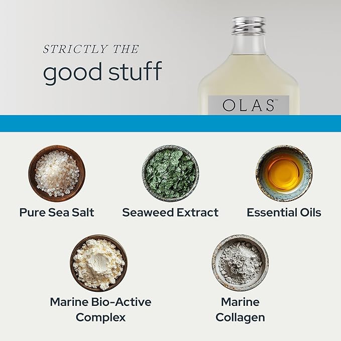 Olas Alcohol Free Mouthwash &amp Oral Rinse - Marine Bio-draft Mouth Rinse With Essential Oils &amp Antioxidants for a Healthy Oral Microbiome - Fluoride Free Natural Mouthwash (500 ml)