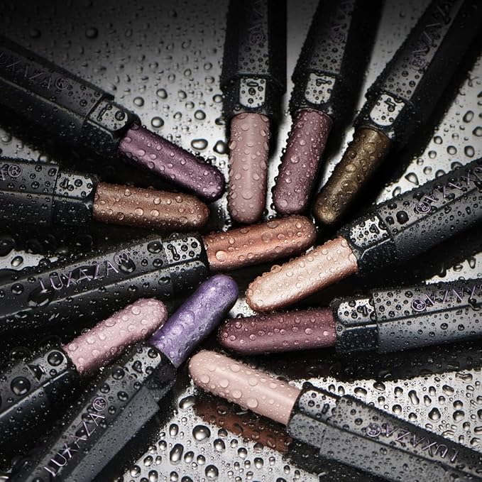 Plum Eyeshadow Stick Makeup Set 10PCS Neutral Shimmer And Matte Cream Eye Shadow Palette Metallic Bronze Smoky Eyeliner Brightener Crayon Pencil Kit Ideal Gift for Women -Lilac Brown