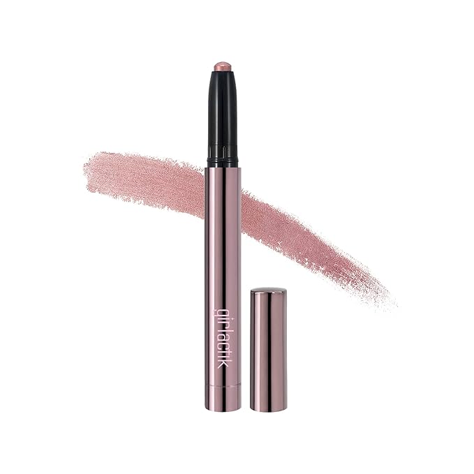 Girlactik Creamy Eyeshadow Stick- Long Lasting and Water-Resistant Shimmering and Matte Colors Eye Shadow Stick Makeup Built-in sharpener - 2 g / .07 oz (Satini)