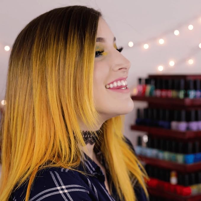 Overtone Semi Permanent Hair Color Conditioner Extreme Yellow 8 oz Nourishing Damage-Free Color Depositing Mask for All Hair Types with Shea Butter &amp Coconut Oil Vegan &amp Cruelty-Free