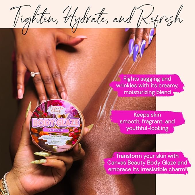 Canvas Beauty Body Glaze A Piece Of Cake Sample Pack Set of 12 Unique Scents (0.5 oz Each) - Moisturizing Body Butter for Women With Beeswax Jojoba Oil and Rice Bran for Soft and Glowy Skin