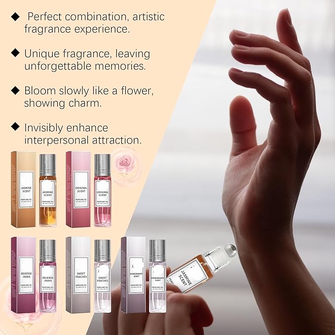 Portable Roll-On Fragrance Water Series - Long-Lasting Exquisite And Refreshing Scent For On-the-Go(3PCS)