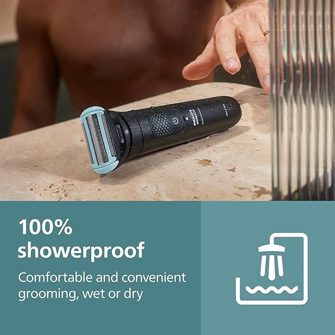 Philips Norelco Body Groomer 7000 Series Waterproof Men's Full Body Groomer with Travel Case Triple Protect Shave System &amp Body Hair Trimmer with Contour-Following 2D Flexing Head BG7490/50