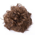 FRANCES Fake Hair Bun 80cm Women's Synthetic Bun Messy Bun with Elastic Band Hair Bun Curl Wig Ponytail Extension Hair Extensions Wig Hair Accessories (Color : Light brown)