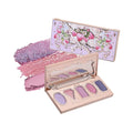 Flower Knows Violet Strawberry Rococo Eyeshadow PalettePurple Pink Makeup Palette with 3 Matte + 2 Shimmer ShadesBlendable Smooth Cute Eye Makeup0.21 Oz(Starmoon Strawberry)