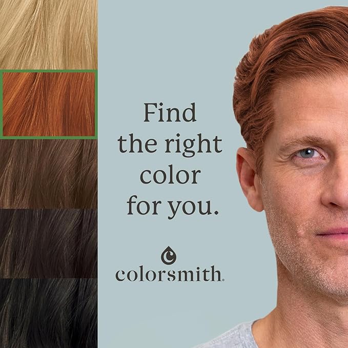 Hair &amp Beard Color for Full Gray Coverage 2 pack - Medium Golden Copper Blonde - Ammonia-Free Complete Men?™s At-home Beard &amp Hair Dye Kit Professional-grade Permanent Hair Color (8.34)