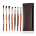 Natural Pony Hair Eye Shadow Brush Set Small Eyeshadow Brushes Set Eye Makeup Brushes Set Professional Small Nose Contour Brush Angled Eyeshadow Brush Eyeshadow Blending Brushes