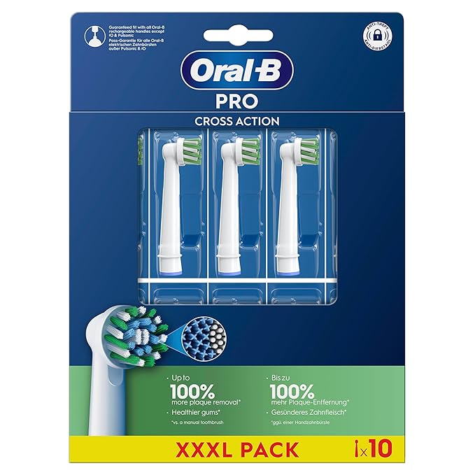 Oral-B Pro Cross Action Replacement Heads 10 Heads