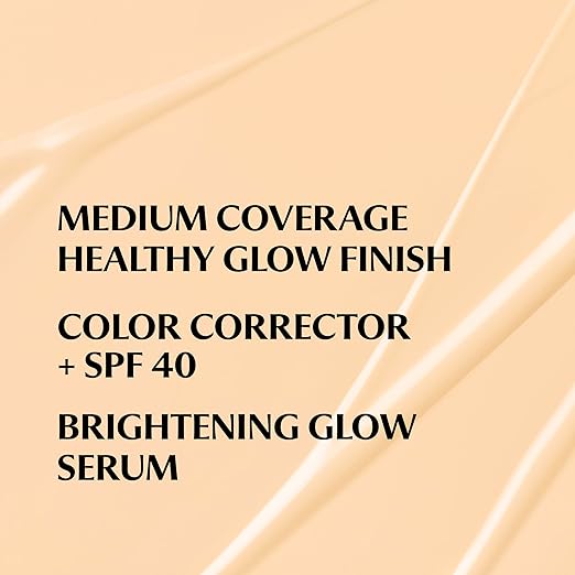 IT Cosmetics CC+ Nude Glow - Medium Coverage Foundation with SPF 40 &amp Brightening Glow Serum Lightweight Skin Tint 2% Niacinamide + Hyaluronic Acid Up to 24H Hydration Normal/Dry Skin - 1.08 f
