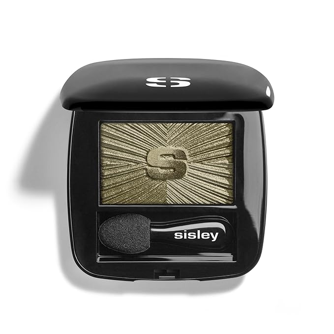 Sisley Paris Les Phyto-Ombres 25 Metallic Khaki - Long-Lasting Luminous Eyeshadow - Half-Powder Half-Cream Texture for Color &amp Radiance on the Eyes