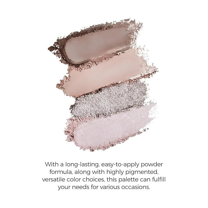 Flower Knows Little Angel 9-Color Eyeshadow PalettePink Beige Makeup Palette with 6 Matte + 3 Shimmer ShadesBlendable Smooth Cute Eye Makeup0.37 Oz(01 Eden's Angel)