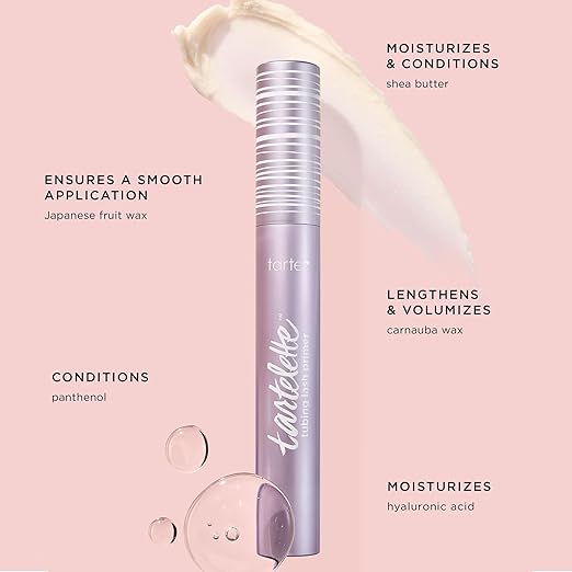 tarte tartelette tubing lash primer ? Conditioning Mascara Base for Longer Full Sizeer Volumized &amp Moisturized Lashes Infused with Hyaluronic Acid Non-Toxic Vegan &amp Cruelty Free