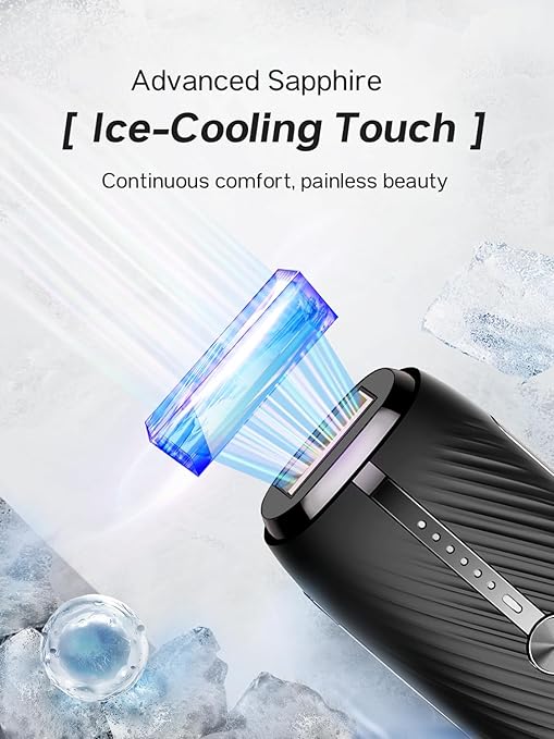 Blex Laser Hair Removal for Women and Men IPL Hair Removal Device Effective in 2 Weeks with Ultra-Fast 0.2s Light Emission Comfortable and Painless Black