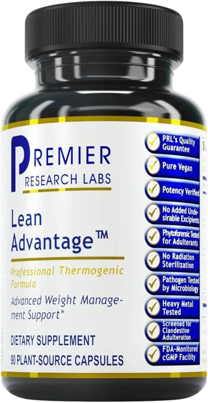 Premier Research Labs Lean Advantage: Green Coffee Bean Extract for Weight Loss Green Coffee Extract Coffee Pills Appetite Suppressant for Women &amp Men Weight Management Supplement - 90 Capsule