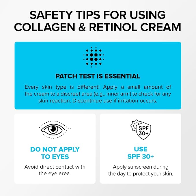 SimplyVital Collagen Retinol &amp Hyaluronic Acid Cream - Anti-Aging Retinol Cream for Face Neck &amp D?collet? - Made in USA - Daily Moisturizer Face Cream - 3.38 fl oz