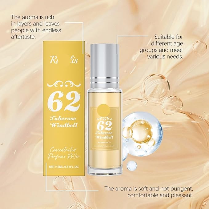 Enchanting Fragrance Roll-On Perfume - Fresh &amp Elegant Scent For Daily Use Perfect For Couples &amp Romantic Dates(2PCS)