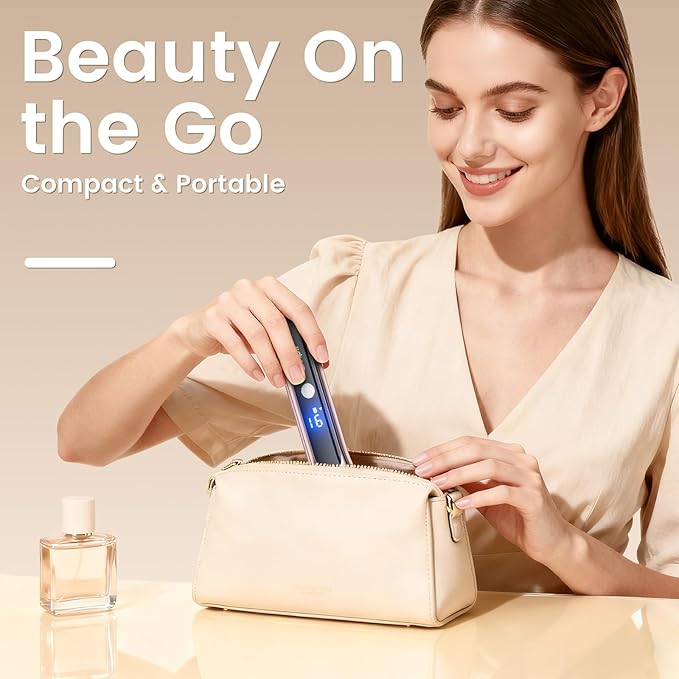 Bikini Trimmer for Women 2-in-1 Electric Razor with Dual Heads Ceramic Blade Waterproof &amp Rechargeable Painless Pubic Hair Shaver for Bikini Underarm Legs Face - PinkGold