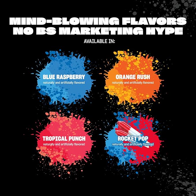 Mutant GEAAR - 9.4g of EAA Powder + Arginine 7g BCAAs 4g Leucine Electrolytes Coconut Water Delicious Taste - 30 Servings - Rocket Pop