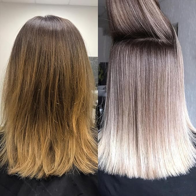 HAIR BAR NYC 20 Volume - Blond Plex Anti-Yellow Porfessional Lightening System for Charcoal Hair Bleach - Violet Developer with Plex Reduce Brassy Eliminates Orange Tones 33.8oz/1lt