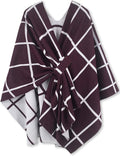 Moss Rose Women's Shawl Wrap Poncho Ruana Cape Open Front Cardigan Shawls for Fall Winter
