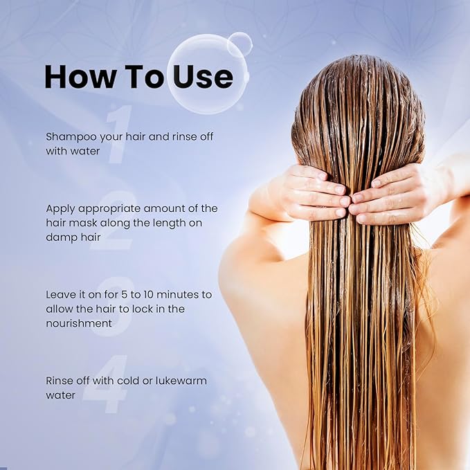 Luxx Deep Conditioning Hair Mask | Shea Butter &amp Argan Oil Vegan Deep Moisturizing Mask for Dry &amp Damaged Hair| Combats Frizz | Restores Moisture | Paraben &amp Sulfate-Free (8 Fl. Oz) Clear