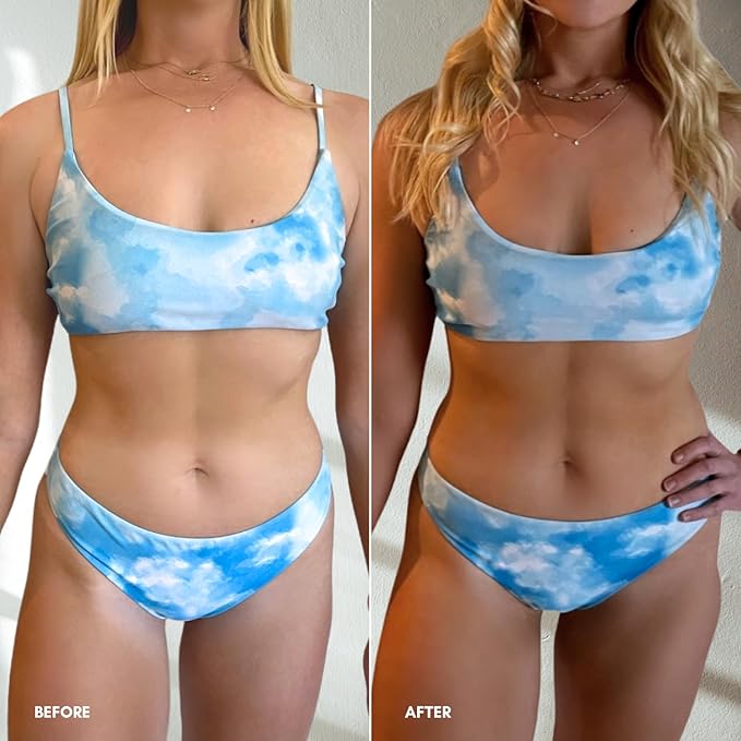 Tan Overnight Sunless Tanning Lotion 8 oz - Self Tanner Self Tanning Lotion Face Tanner - Natural Long Lasting Instant Dark Bronzer Gradual Tan for Sun-Kissed Glow