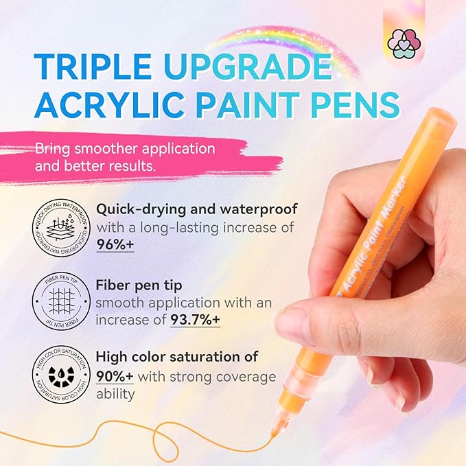 Saviland 12 Colors Nail Art Pens Set - 3D Nail Polish Pens Acrylic Paint Pens Nail Markers for Nail Art Drawing Painting Nail Point Dotting Liner Pen Manicure Tools Nail Design Kit Home Nail Salon DIY