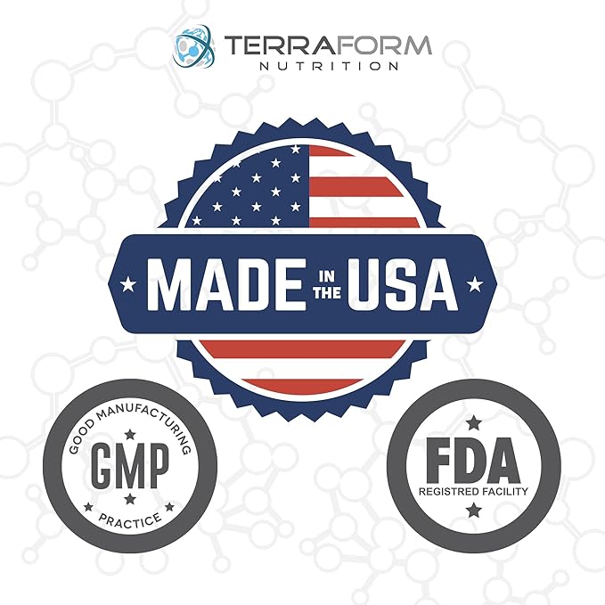 TerraForm Nutrition Extra Strength S-Acetyl Glutathione 300mg ? 60 Acid-Resistant Capsules - Premium Glutathione Supplement - Highly Bioavailable &amp Stable Form SAG Supplement ? Made in USA