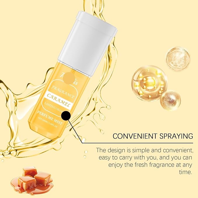 Exquisite Caramel Scented Perfume Spray - Long-lasting Fresh &amp Natural Fragrance(3PCS)