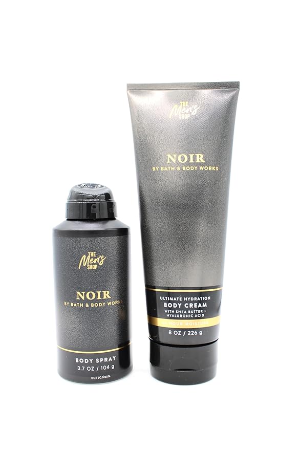 Generic Noir BBW Bath and Body Bundle Set of Body Spray and Body Cream