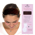 MILANO COLLECTION Glueless Top Grip for Hair Topper &amp Wiglets Adjustable Translucent Strap with Side Openings Top Headband for Your Wig or Topper Includes Clips Brown Medium