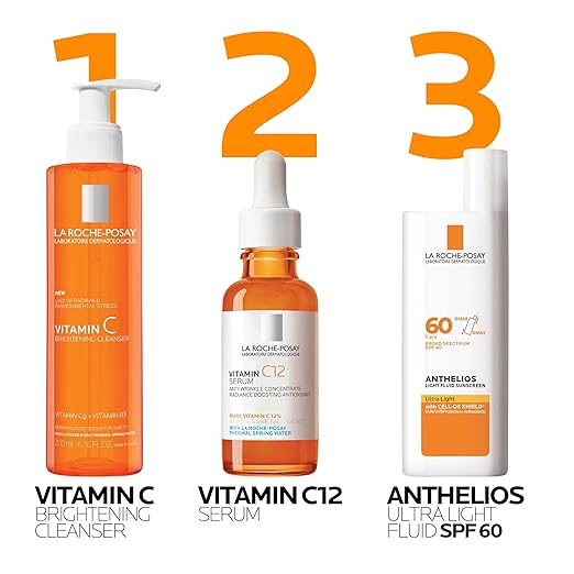 La Roche-Posay Vitamin C Brightening Face Wash Gentle Foaming Facial Cleanser with Vitamin Cg and Vitamin B3 to Brighten and Even Skin Tone Vitamin C Face Wash that Cleanses Dirt &amp Makeup 200ml