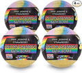 Nature's Beauty Unicorns &amp Rainbows Pink Jasmine &amp Strawberry Scent Bath Bomb for Kids Multi-Pack - Natural Non-Staining Fun Bubbly Fizzy Spa Bomb Made w/Coconut Oil + Witch Hazel 5.5oz (