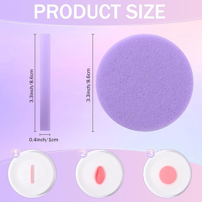 Mifoci 960 Pieces Compressed Facial Sponges for Estheticians Makeup Removal Sponge Pads for Women Spa Exfoliating Face(8 Colors)