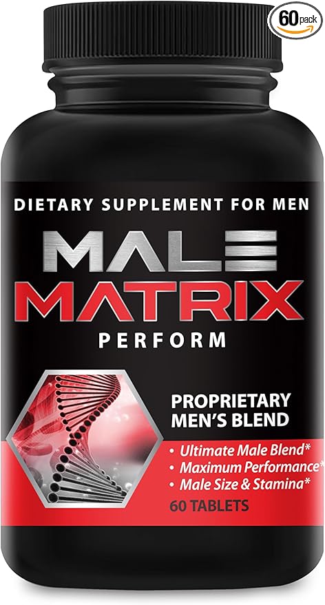 Male Matrix XL- Enlargement Pills for Men- Amplify Male Size- Extend in Length Engorge in Girth- Boost Up to 3 Inches in 90 Days- Stamina Multiplier- 60 Tablets