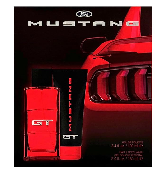 Mustang Ford GT Men’s EDT 3.4 Oz + Hair &amp Body Wash 5 Fl Oz
